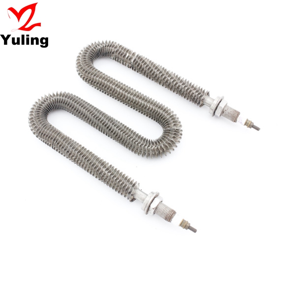 220V 1kW W Type Finned Electric Heat Tube Stainless Steel Fin Heating Element