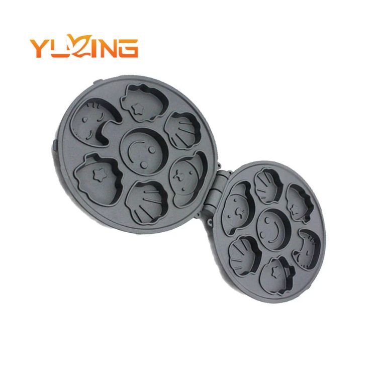 Yuling Brand Cast Aluminum Heater Element Cartoon Cake Maker Mold Heating Plate