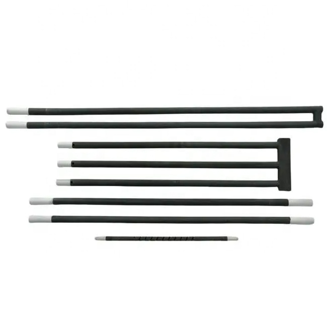 1625C U W Spiral Rod High Density Silicon Carbide Heater Heating Element Resistance High Temperature Sic Heaters For Furnace